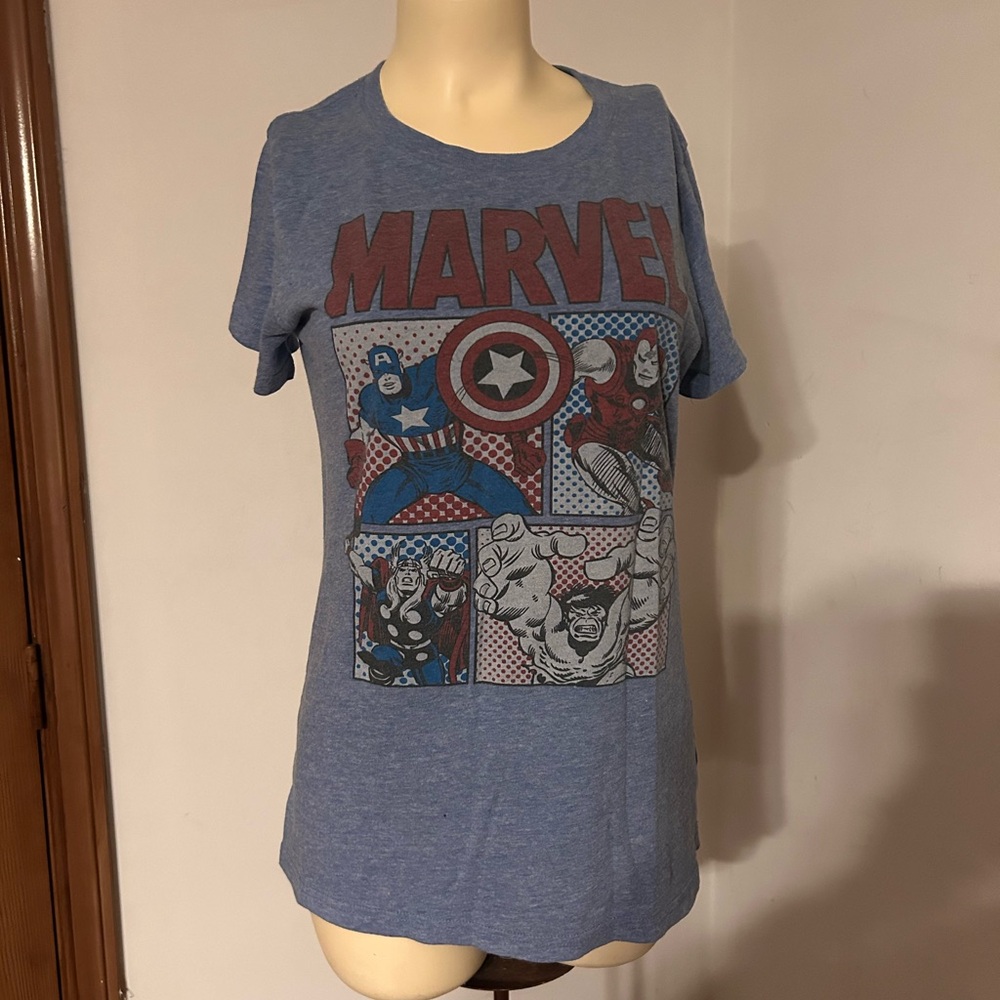 Marvel Blue Short Sleeve Graphic Tee